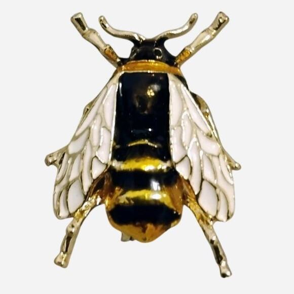 Other Jewelry - Vintage-Style Enamel Bumble Bee Brooch – Statement Pin Jewelry
